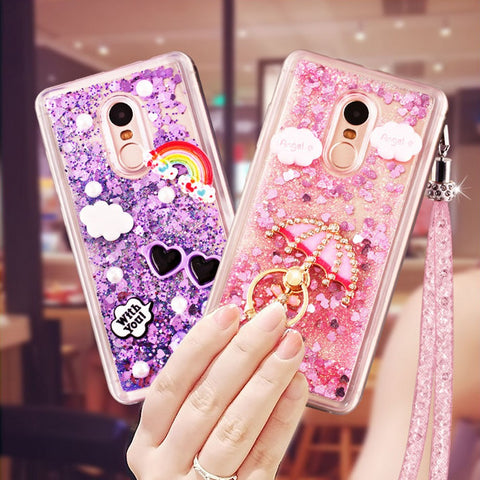 Liquid Ring Stand Phone Cases