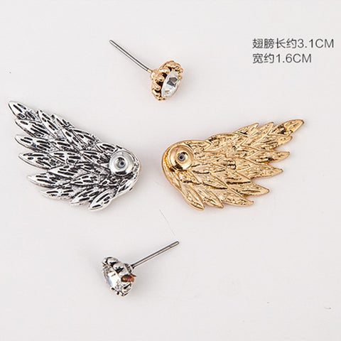 Women's Angel Wings Stud Earrings