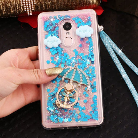 Liquid Ring Stand Phone Cases