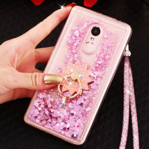 Liquid Ring Stand Phone Cases