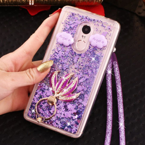 Liquid Ring Stand Phone Cases